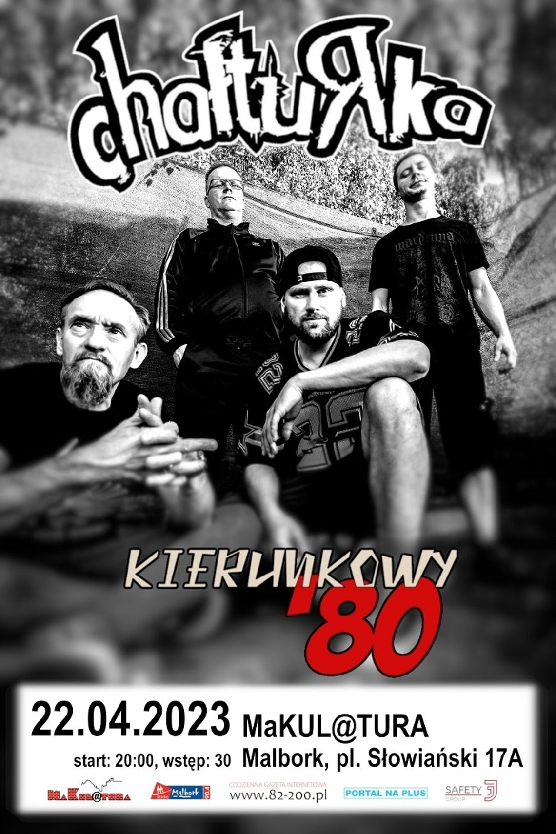 Koncert zespołów Kierunkowy '80 i Chałturrrrka w malborskiej MaKUL@TURZE.