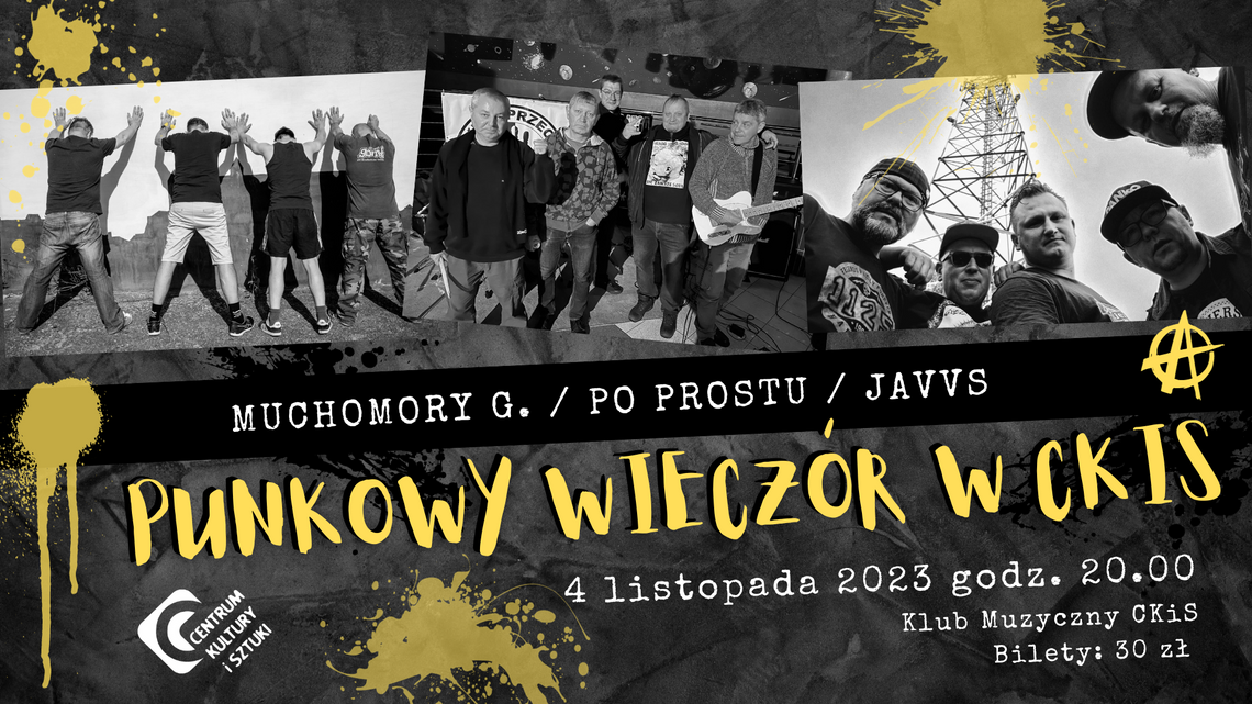 Koncert zespołów Muchomory G., Po prostu i JAVVS w Tczewie.