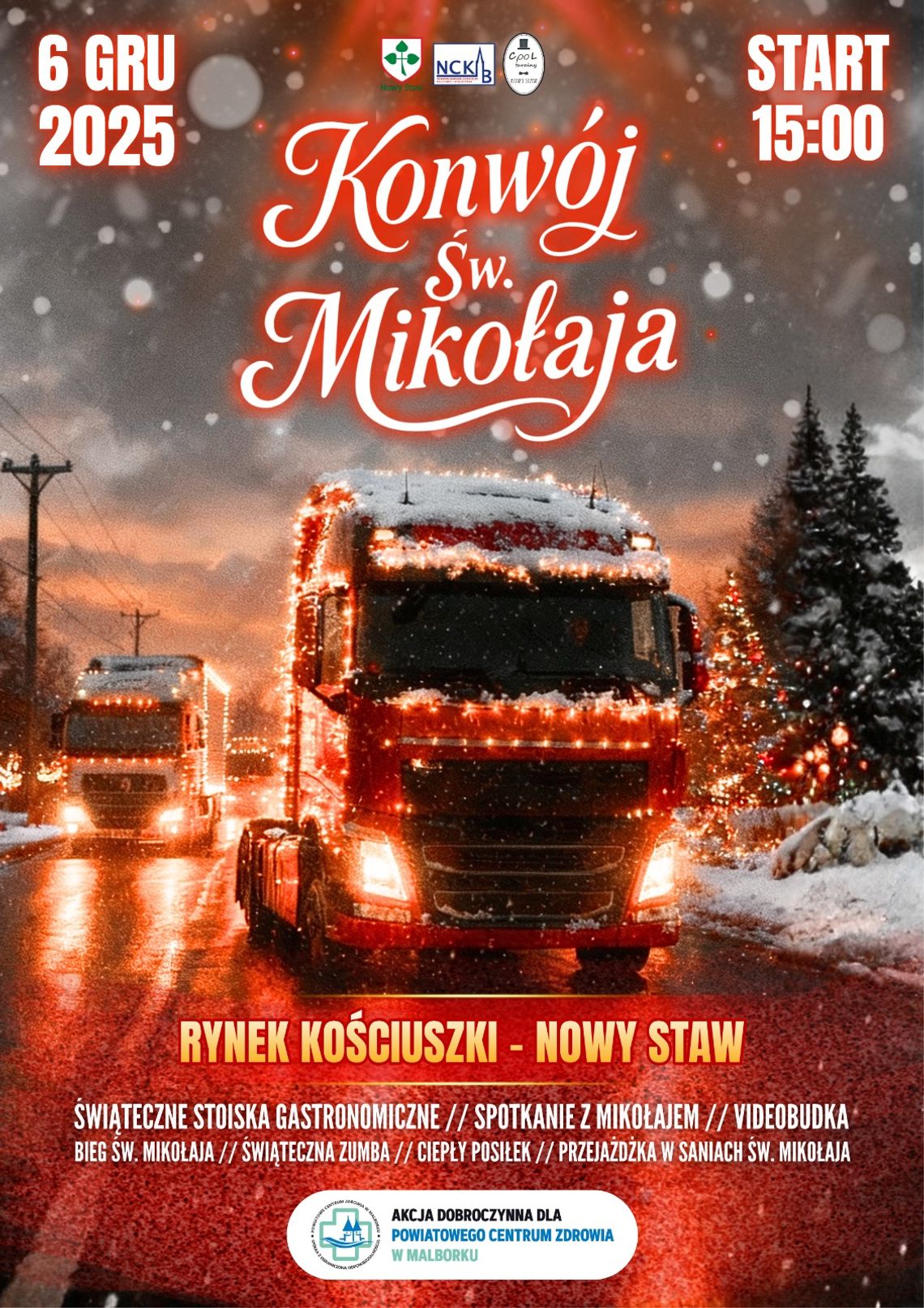 Konwój Świętego Mikołaja w Nowym Stawie. Konwój Świętego Mikołaja w Nowym Stawie.
