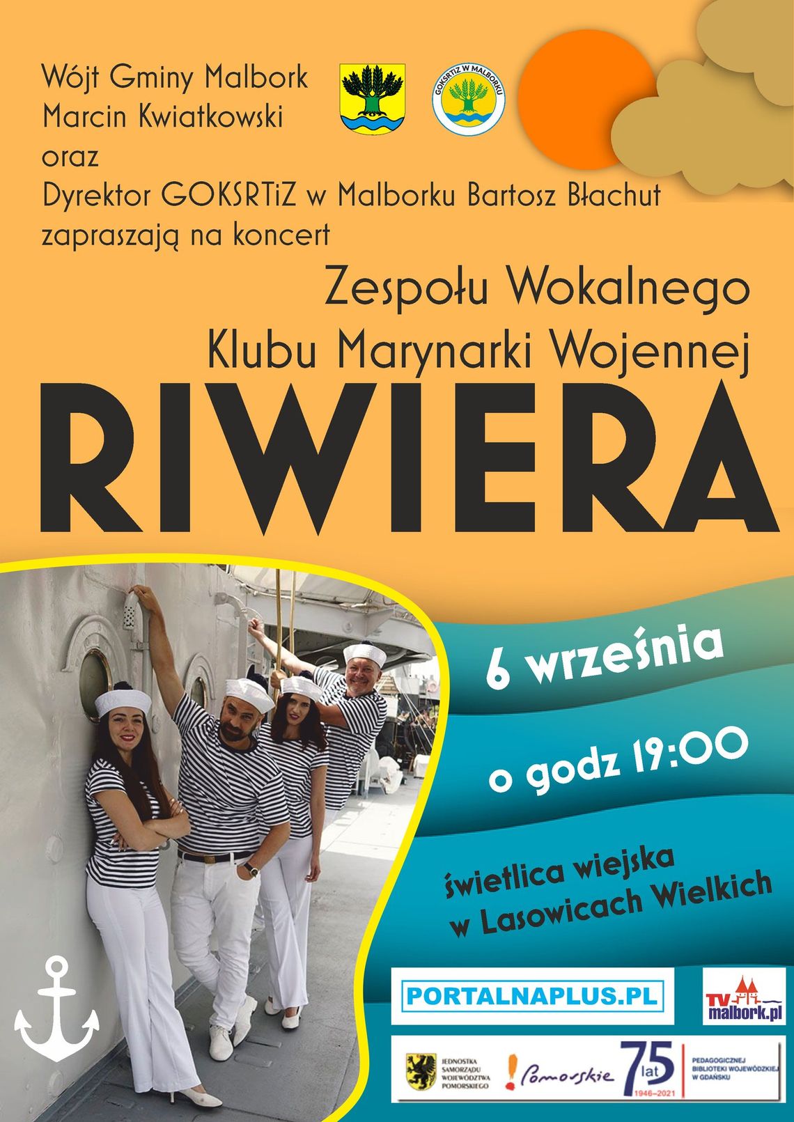 Lasowice Wielkie. Koncert zespołu wokalnego Klubu Marynarki Wojennej Riwiera.