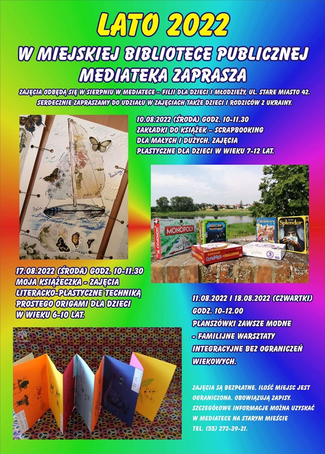 Lato 2022 w Miejskiej Bibliotece Publicznej w Malborku