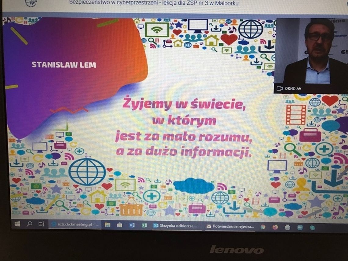 Malbork. „Bezpieczeństwo w cyberprzestrzeni”  on-line