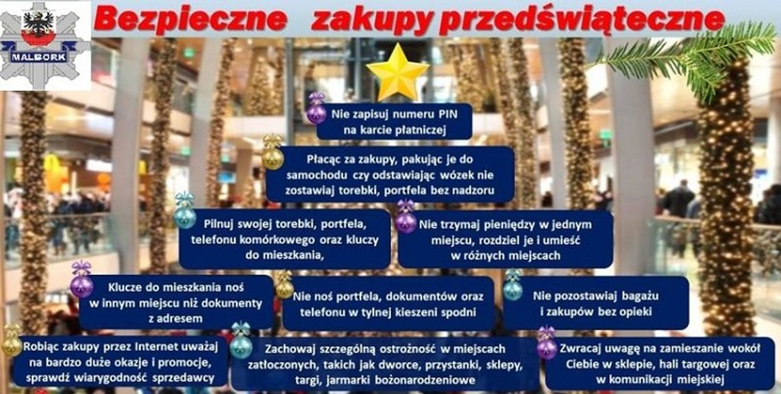 Malbork. Bezpieczne święta - Policjanci ostrzegają !