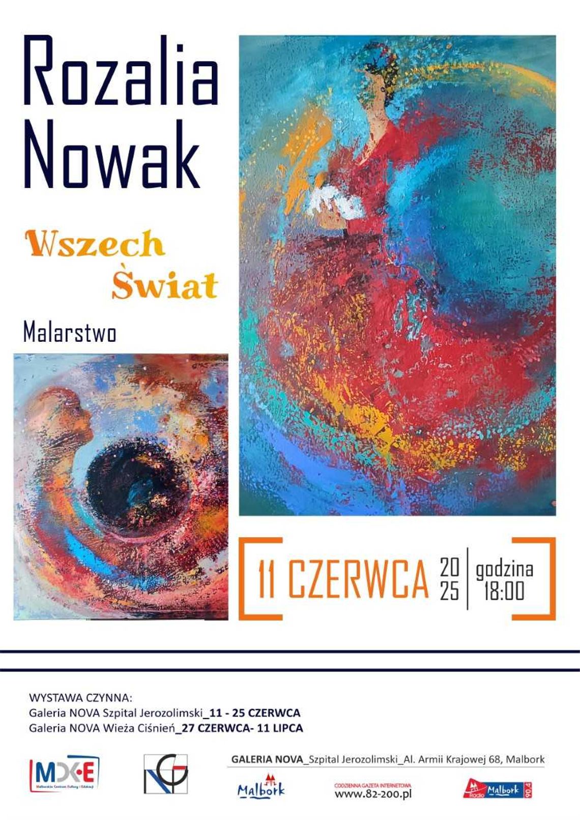 Malbork. Galeria Nova zaprasza na wernisaż wystawy Rozalii Nowak.