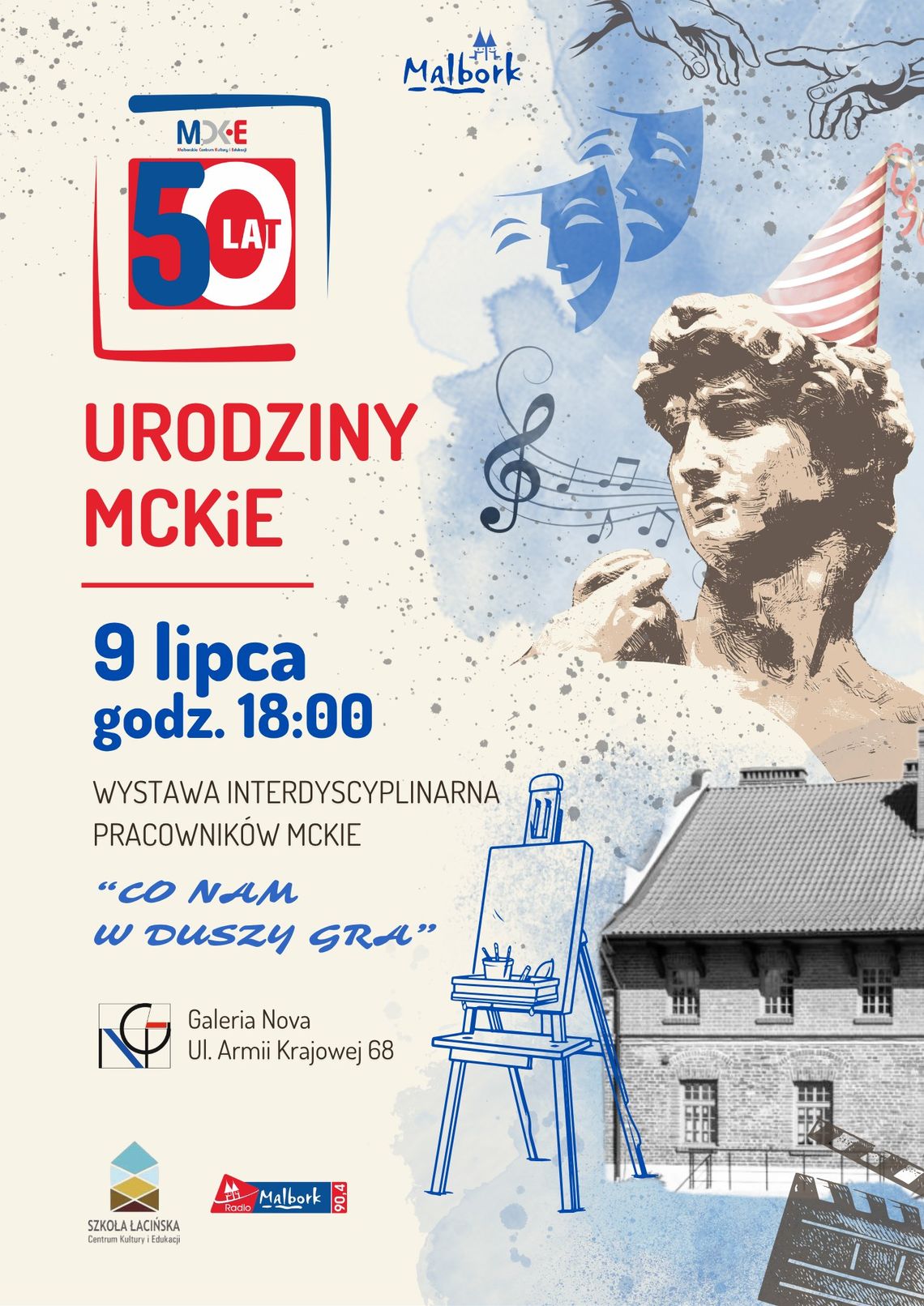 Malbork. Interdyscyplinarna wystawa z okazji 50-lecia MCKiE - „Co nam w duszy gra”.