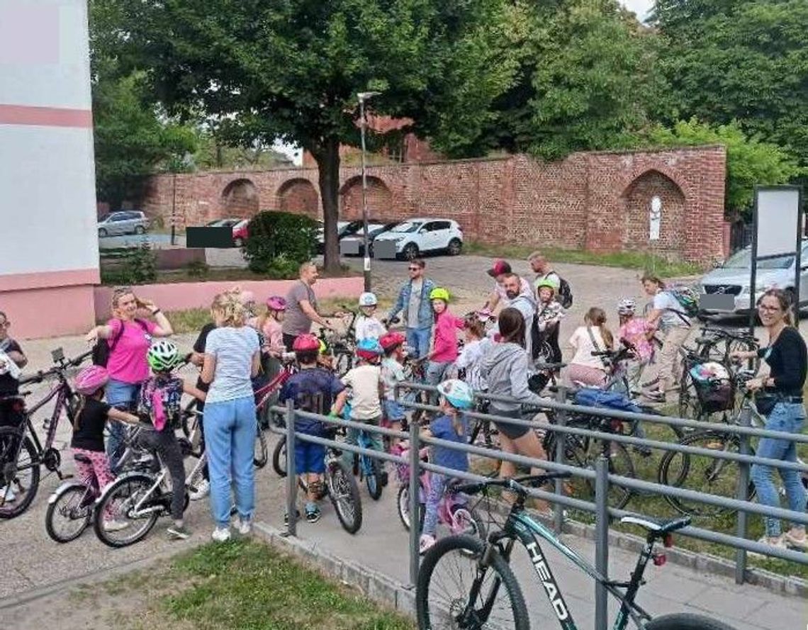 Malbork. „Jestem zdrowy. Jestem wysportowany”- Przedszkolny Rajd Rowerowy.