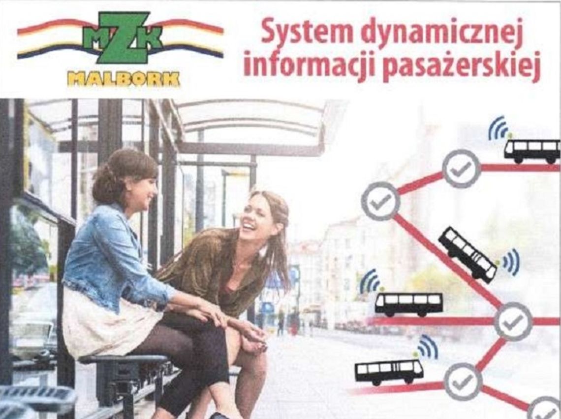 Malbork. kiedyPrzyjedzie.pl - system dynamicznej informacji pasażerskiej. 