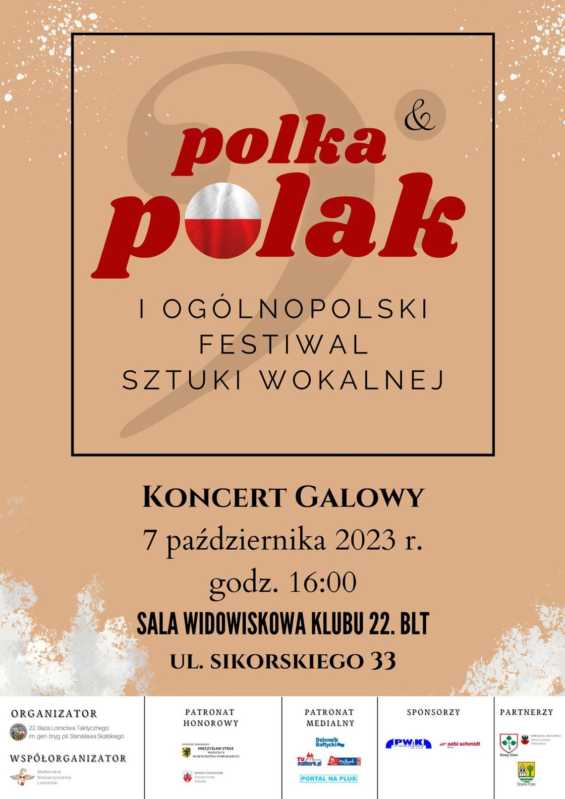 Malbork. Koncert Galowy I Ogólnopolskiego Festiwalu Sztuki Wokalnej „Polka i Polak".