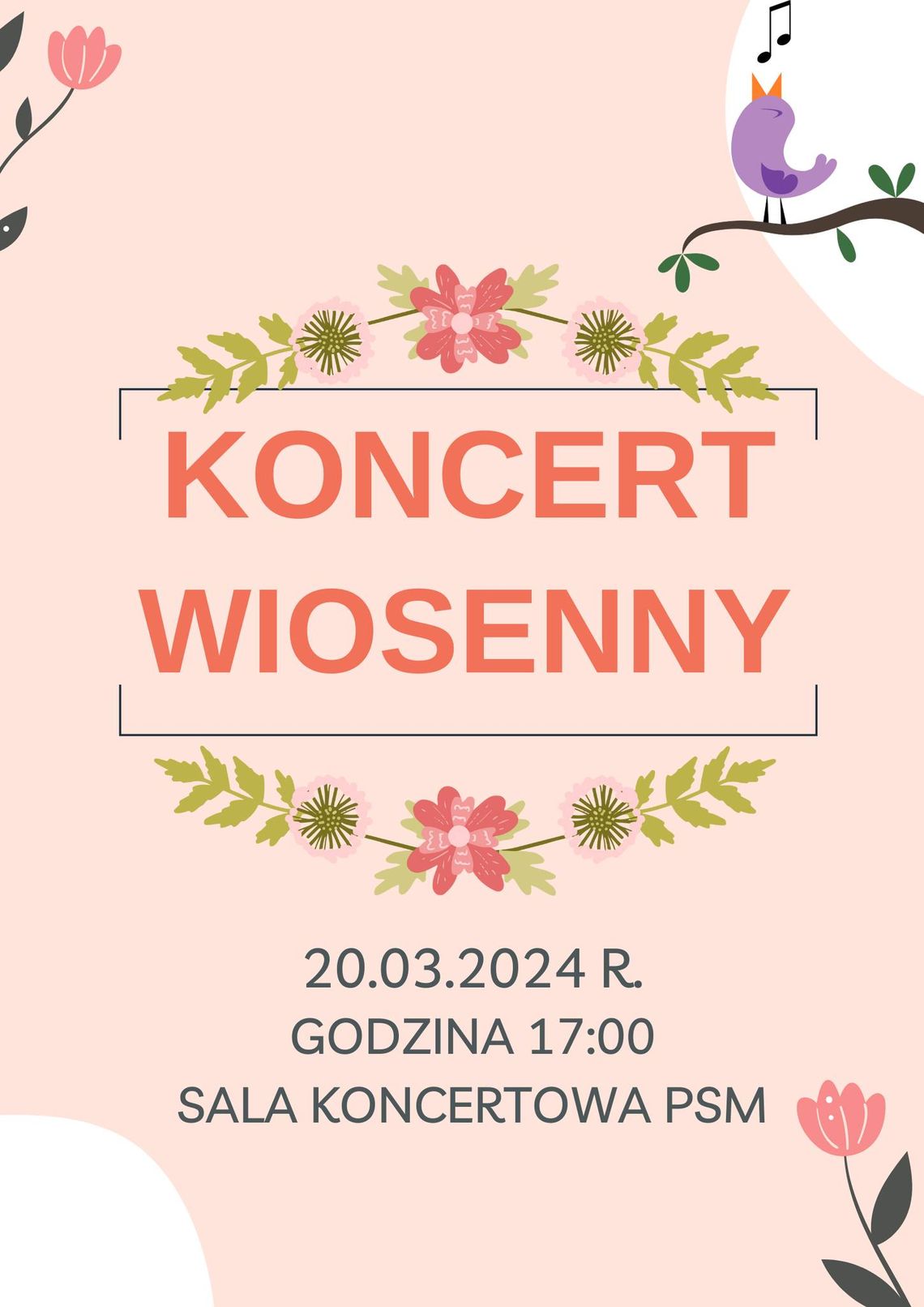 Malbork. Koncert wiosenny w Państwowej Szkole Muzycznej.