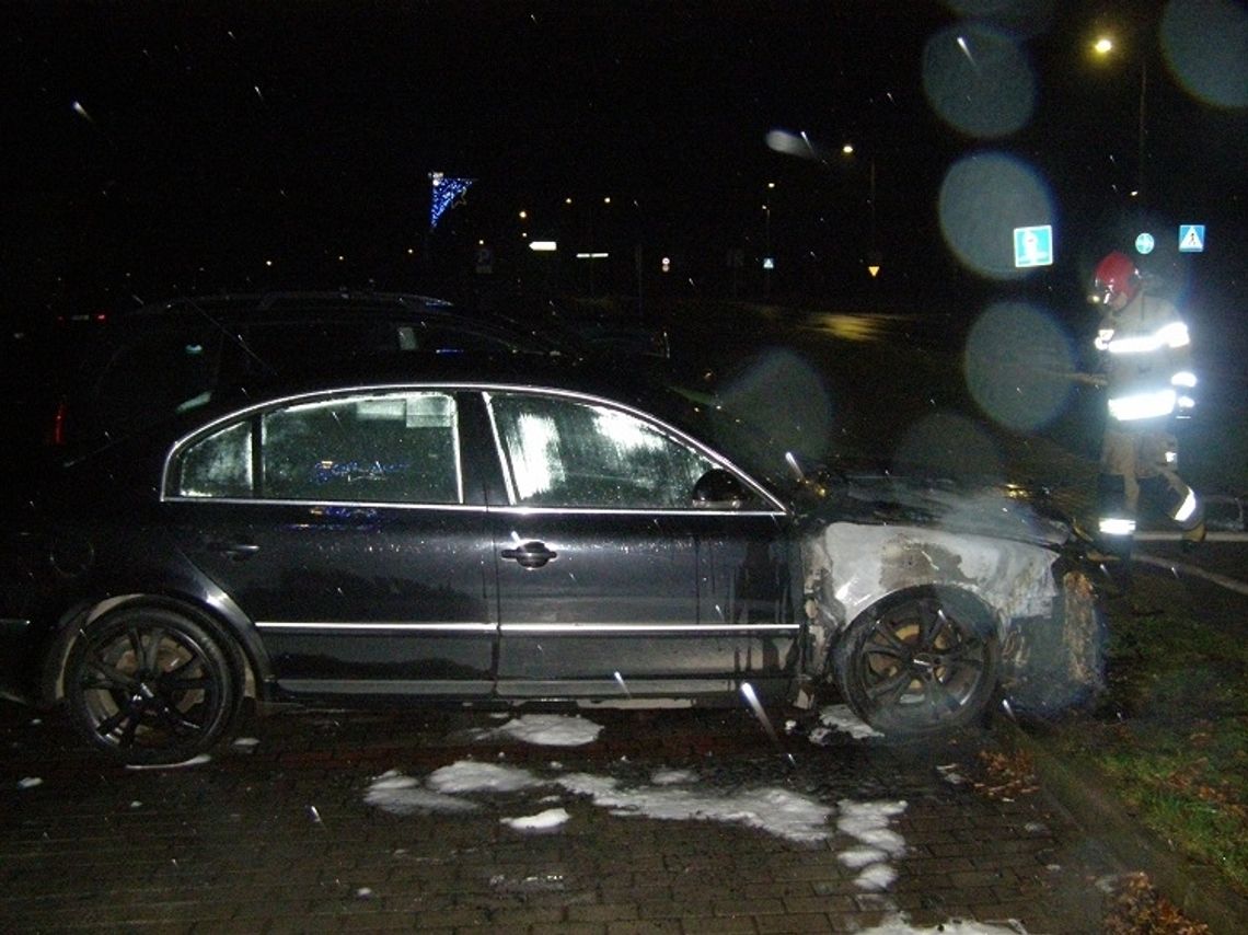 Malbork: Nocny pożar samochodu osobowego na ulicy Michałowskiego