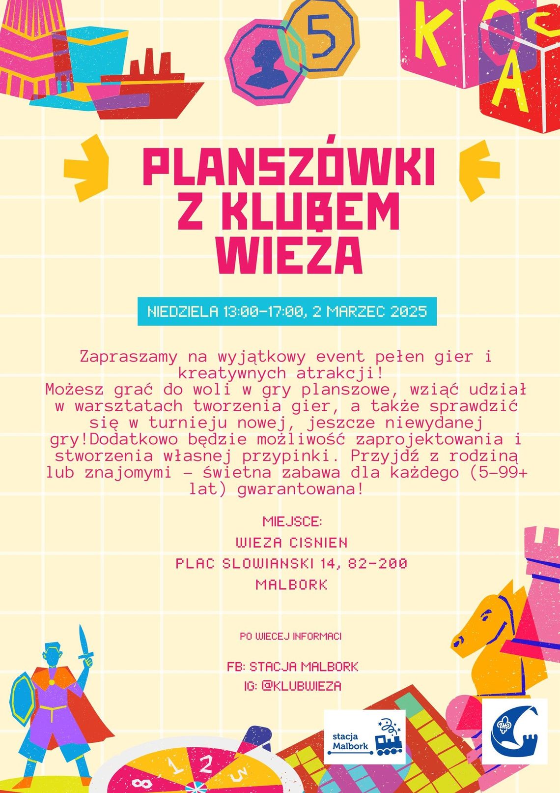 Malbork. Planszówki z Klubem Wieża.