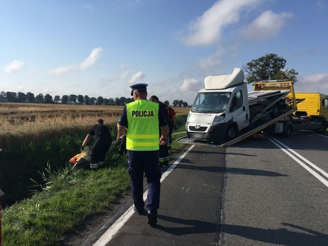 Malbork- Policjanci ponad 4 godziny pracowali na miejscu wypadku na K22