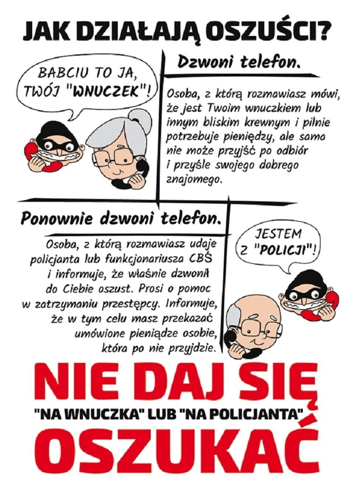 Malbork. Seniorze! Uważaj na oszustów działających metodami „Na policjanta” i „Prokuratora”