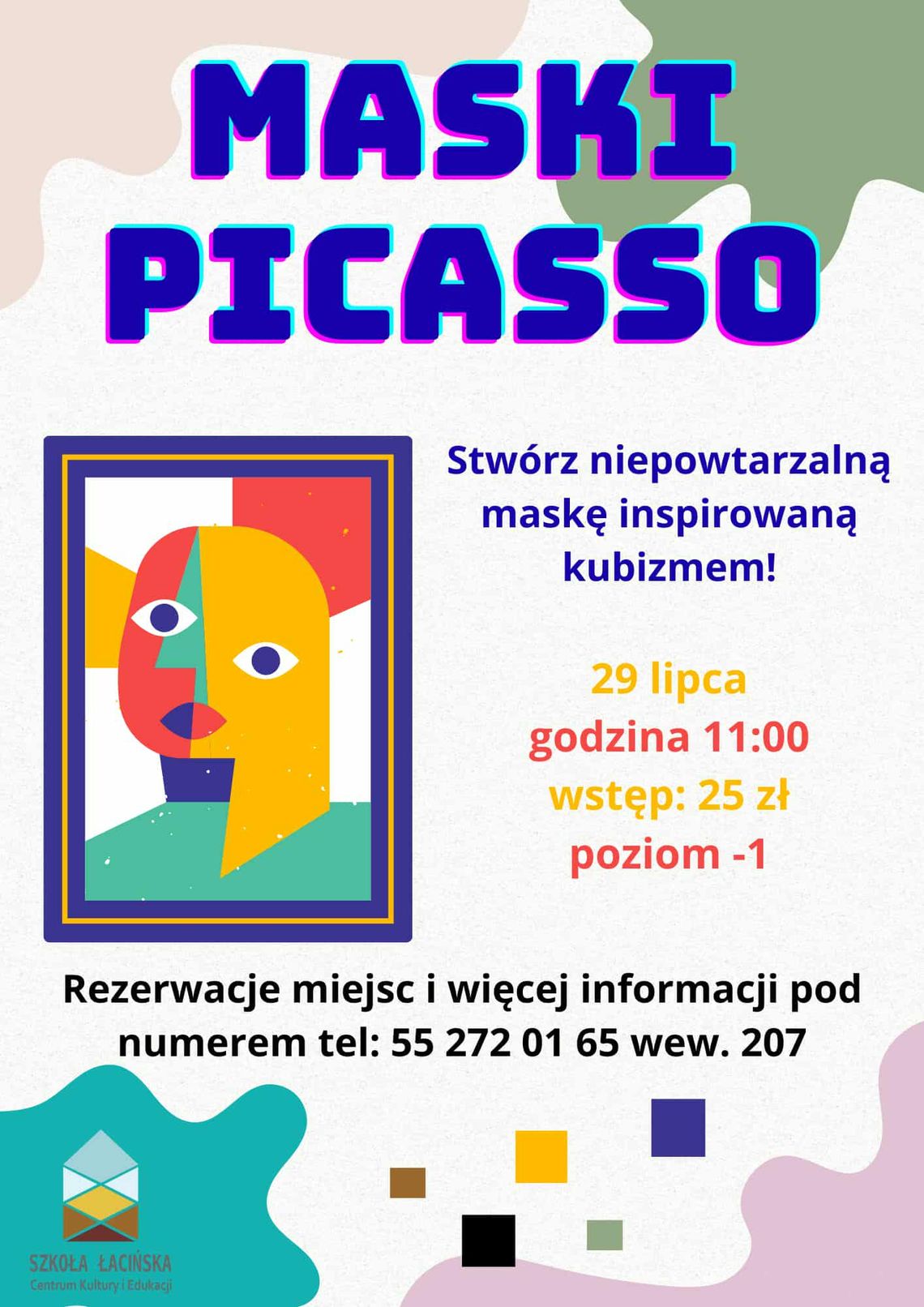 Malbork. Stwórz ekspresyjne maski inspirowane twórczością Pabla Picassa.