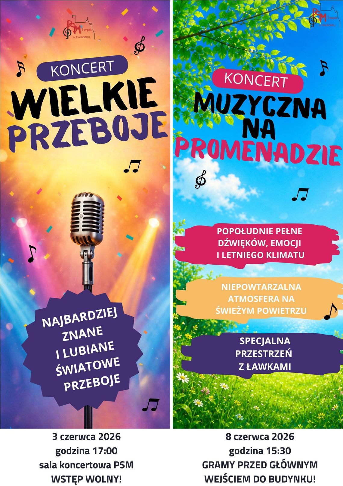 "Wielkie Przeboje" i "Muzyczna na promenadzie" - koncerty w Malborku. "Wielkie Przeboje" i "Muzyczna na promenadzie" - koncerty w Malborku.