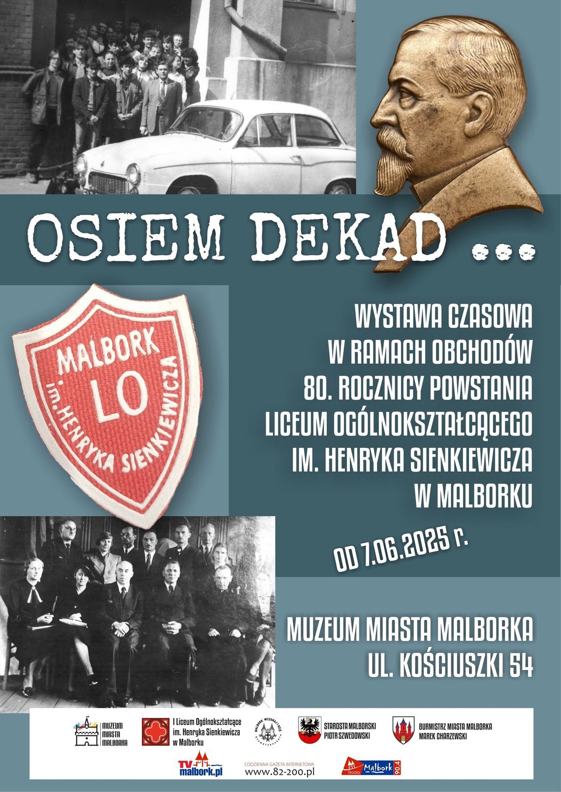 Malbork. Wystawa czasowa "Osiem dekad..." w ramach obchodów 80. rocznicy powstania I LO.