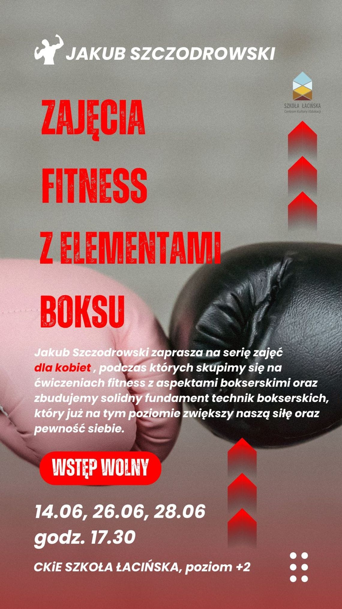 Malbork. Zajęcia fitness dla kobiet z elementami boksu w Szkole Łacińskiej