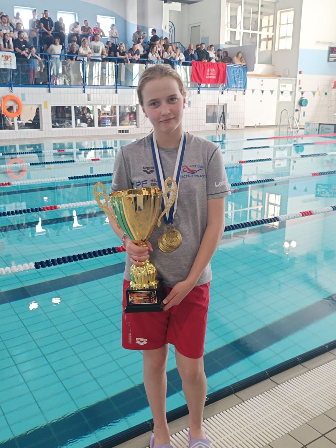 Malborska pływaczka Michalina Kumkowska najlepszą zawodniczką Bałtyckich Nadziei Olimpijskich.