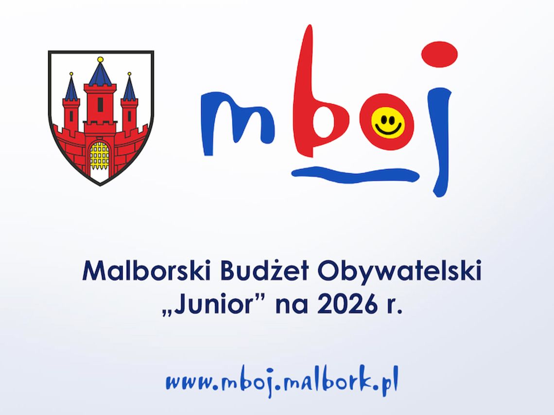 Malborski Budżet Obywatelski Junior - poznaj szczegóły, przyjdź na spotkanie.