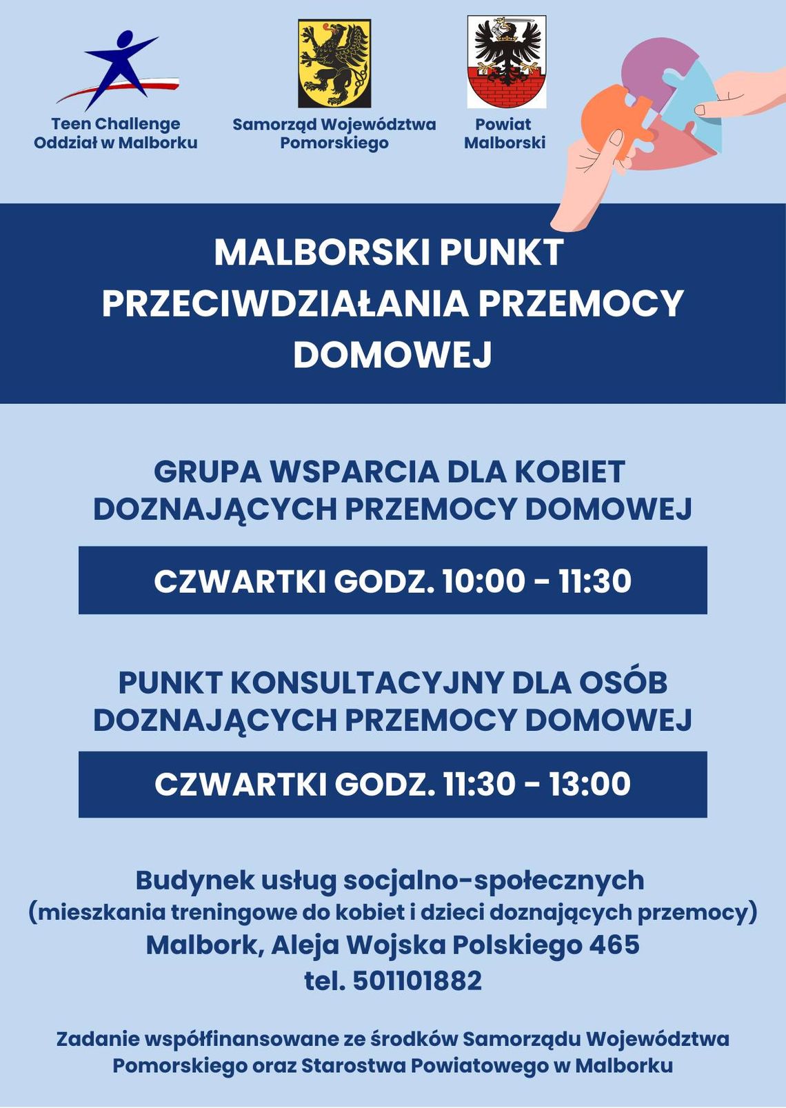 Malborski Punkt Przeciwdziałania Przemocy Domowej.