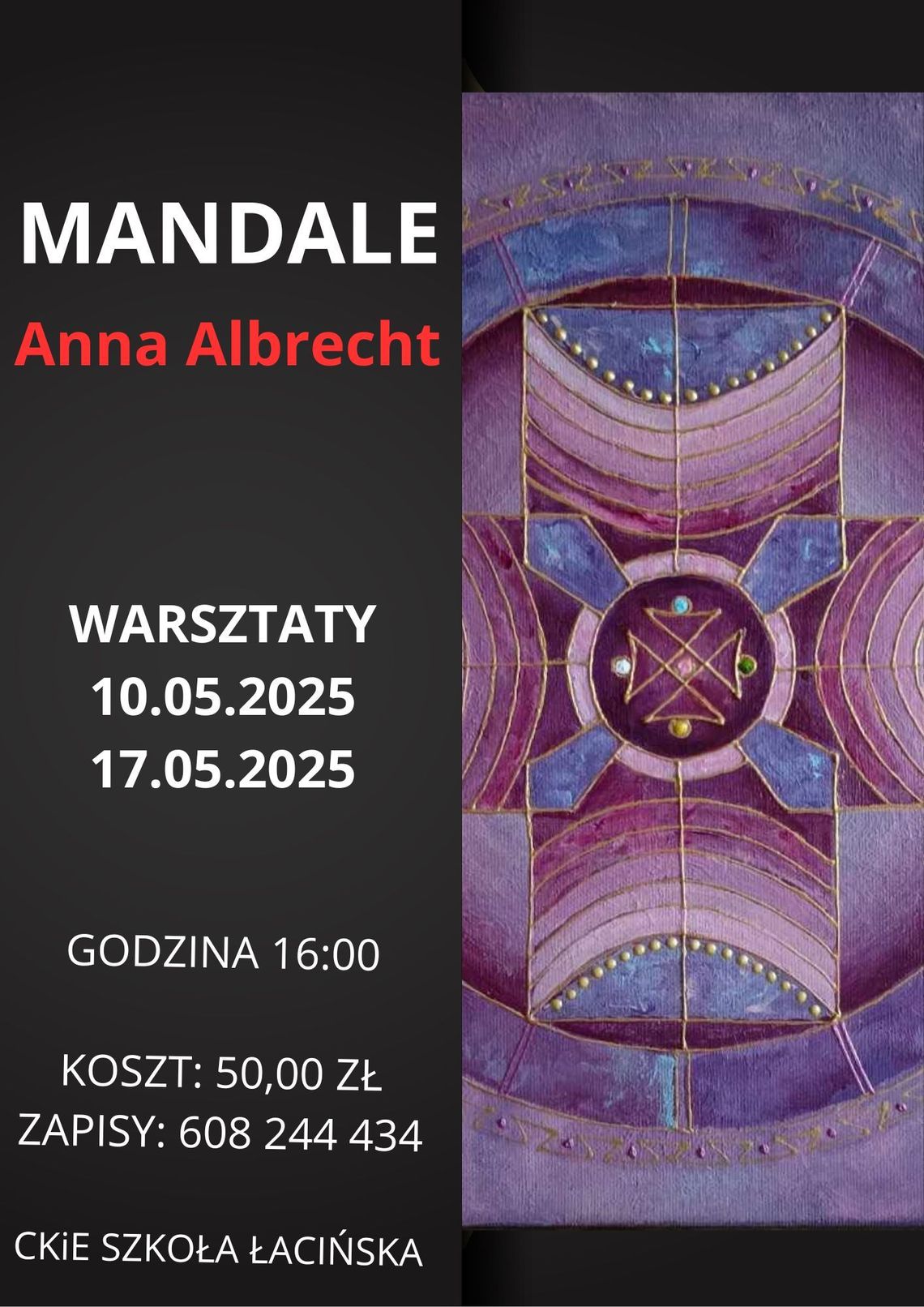 Mandale - warsztaty w malborskiej Szkole Łacinskiej.