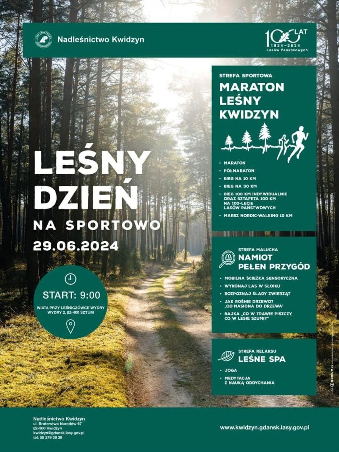 Maraton Leśny Kwidzyn - Dzień Na Sportowo.