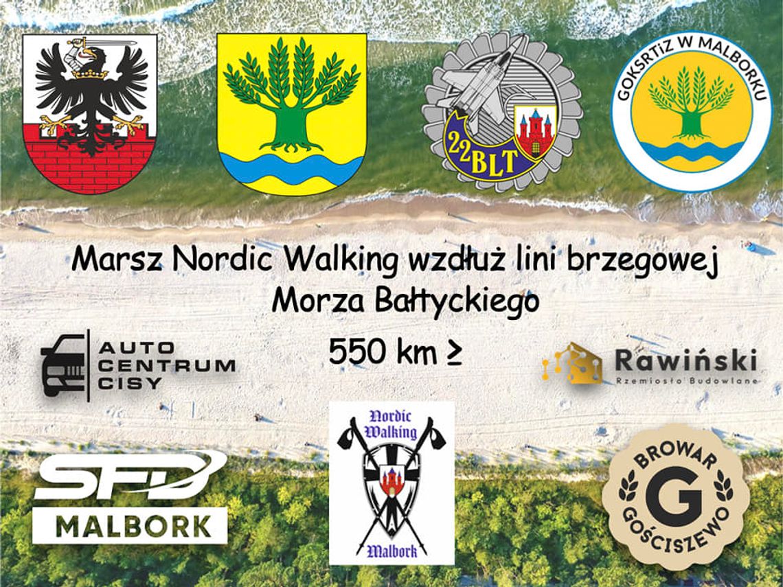 "Marsz Nordic Walking wzdłuż linii brzegowej Morza Bałtyckiego" - każdy z nas może przyłączyć się do akcji charytatywnej Rafała Błądka