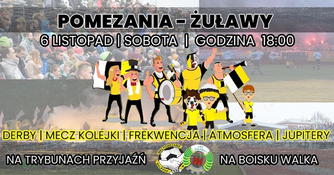 Mecz Pomezania Malbork vs. Żuławy Nowy Dwór Gdański.