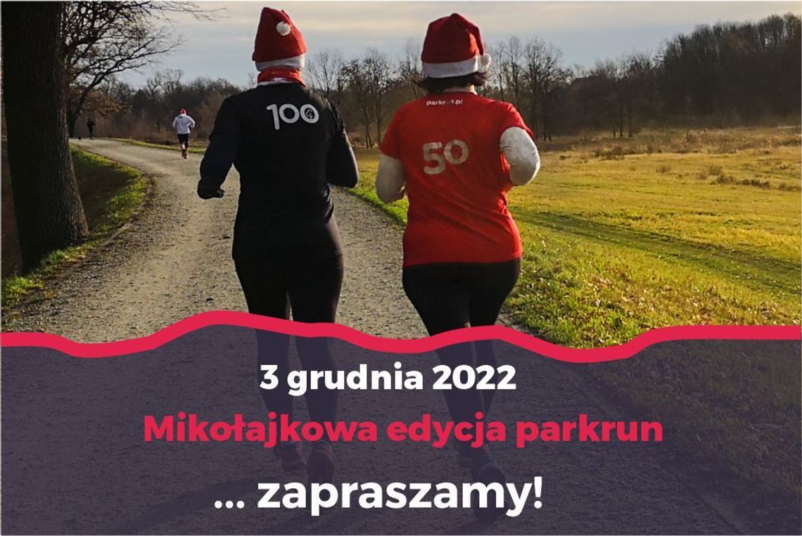 Mikołajkowy parkrun w Malborku połączony z akcja charytatywną Szlachetnej Paczki