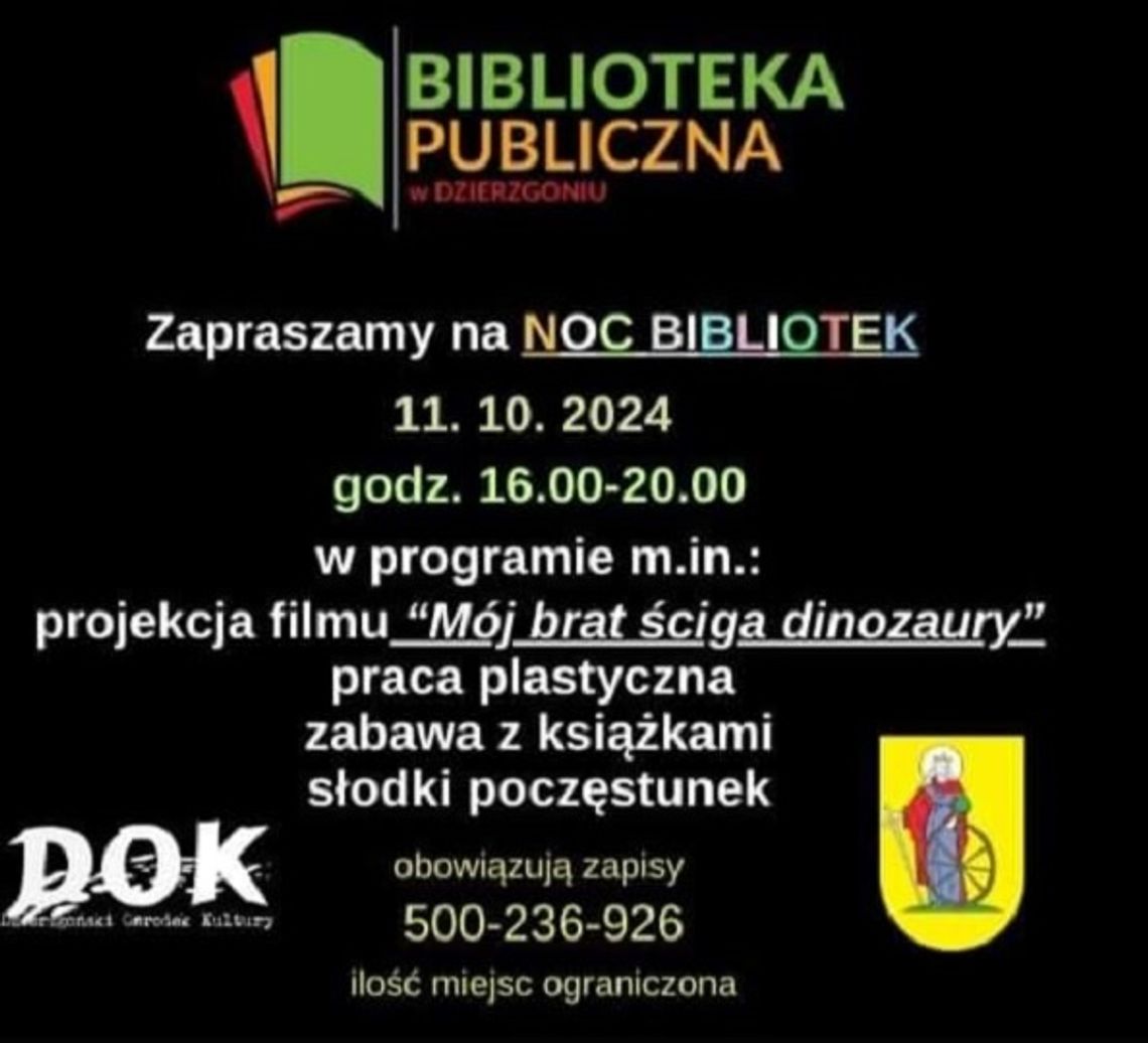 Noc Bibliotek w Bibliotece Publicznej w Dzierzgoniu