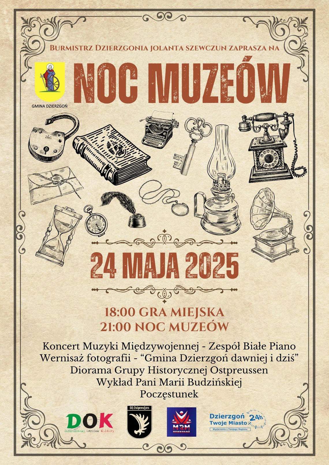 Noc Muzeów w klimacie lat 30. w Dzierzgoniu.
