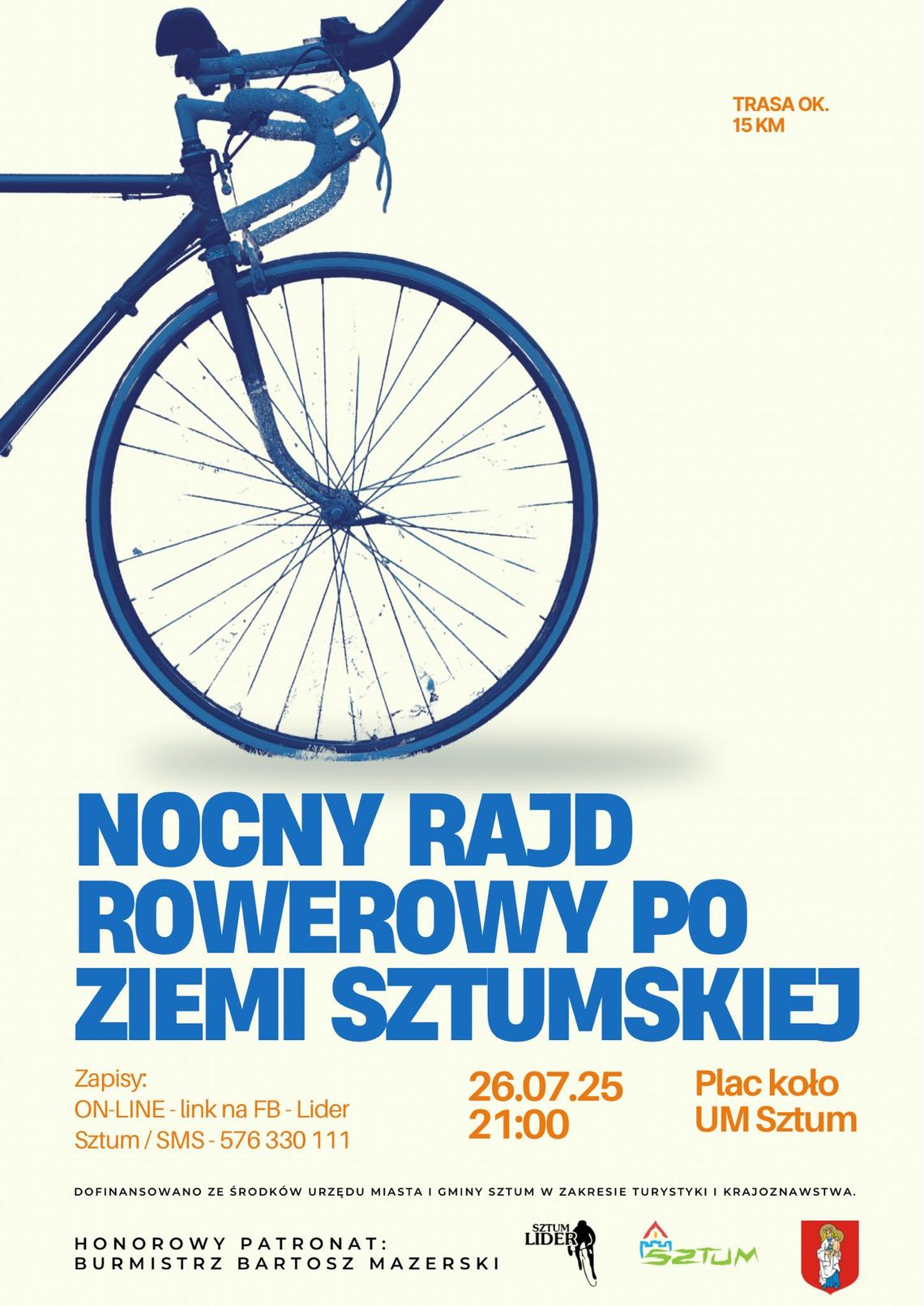 Nocny Rajd Rowerowy po Ziemi Sztumskiej.