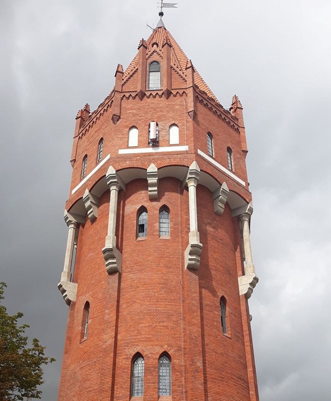 Nowa strona malborskiej Wieży Ciśnień.