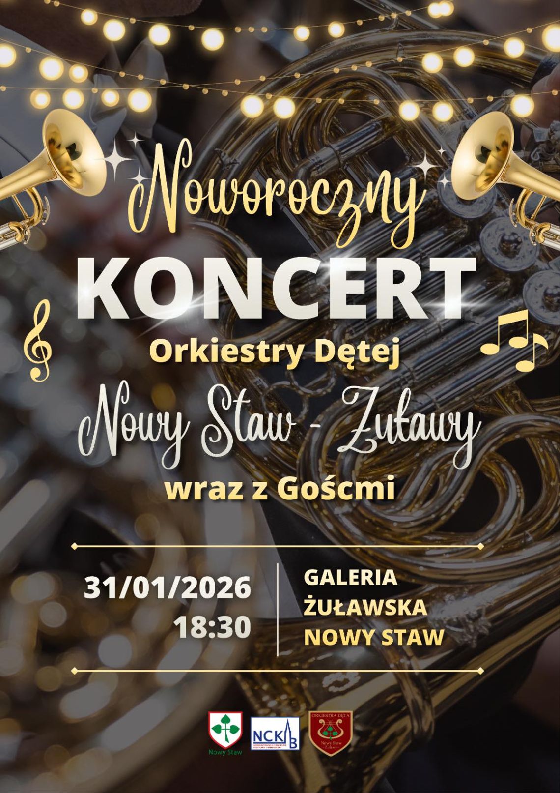 Noworoczny Koncert Orkiestry Dętej Żuławy w Nowym Stawie.
