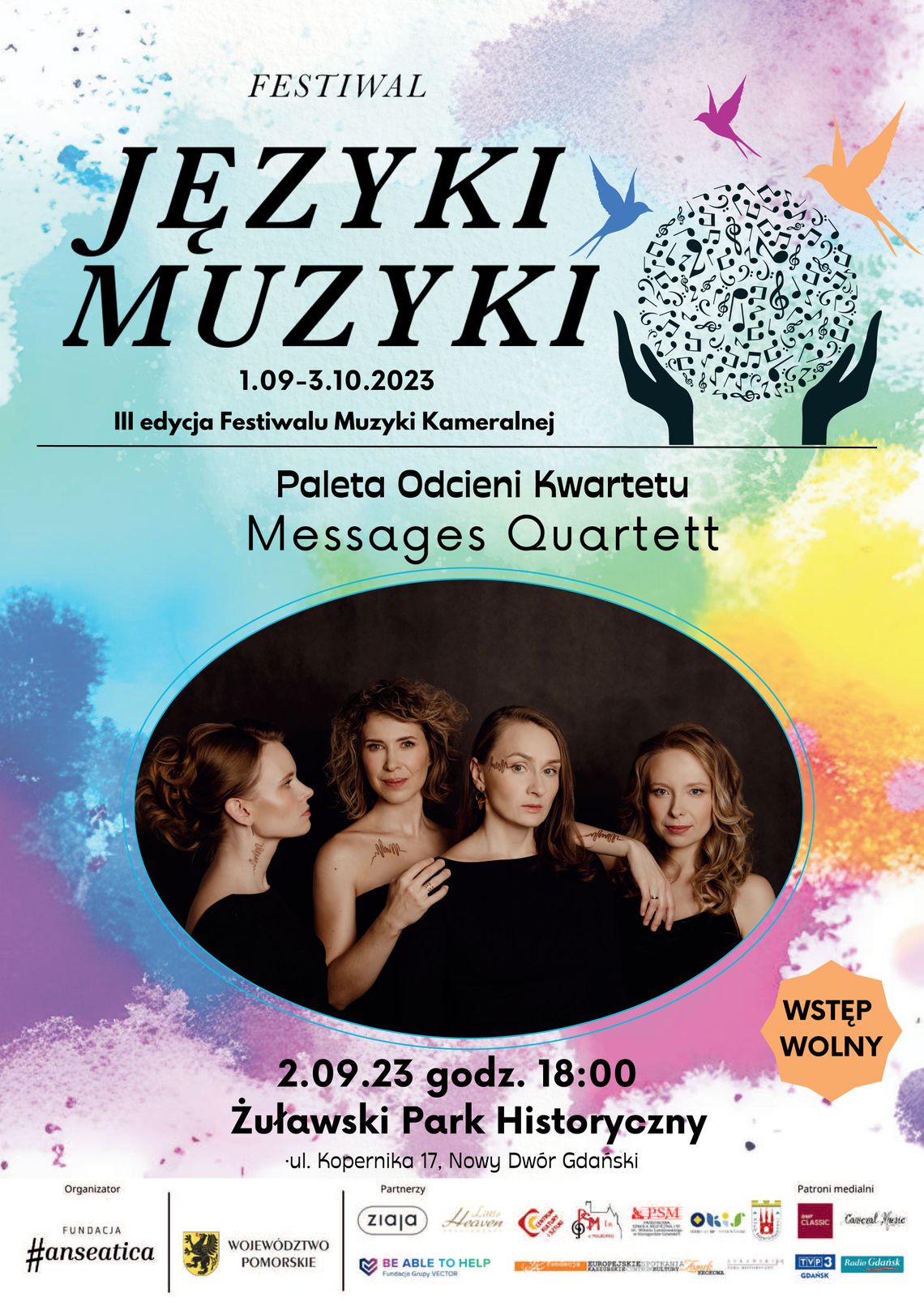 Nowy Dwór Gdański. Koncert Języki Muzyki - Paleta odcieni kwartetu