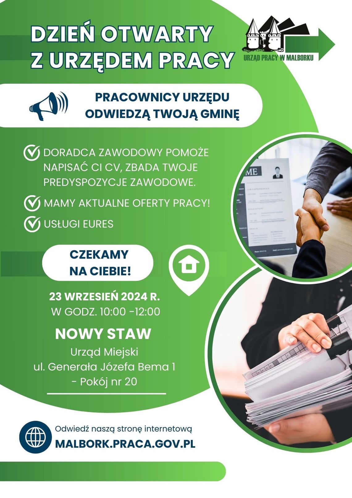 Nowy Staw. Dzień Otwarty z Powiatowym Urzędem Pracy.