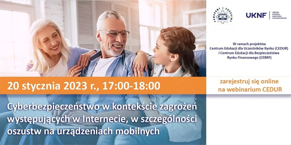 O bezpieczeństwie seniorów w Internecie na bezpłatnym webinarium CEDUR.