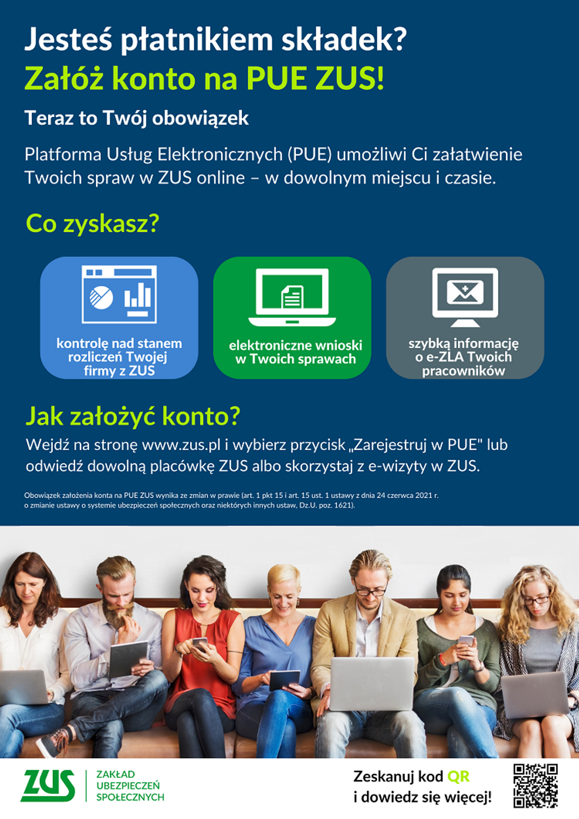 Od stycznia PUE ZUS obowiązkowe dla przedsiębiorców Od stycznia PUE ZUS obowiązkowe dla przedsiębiorców