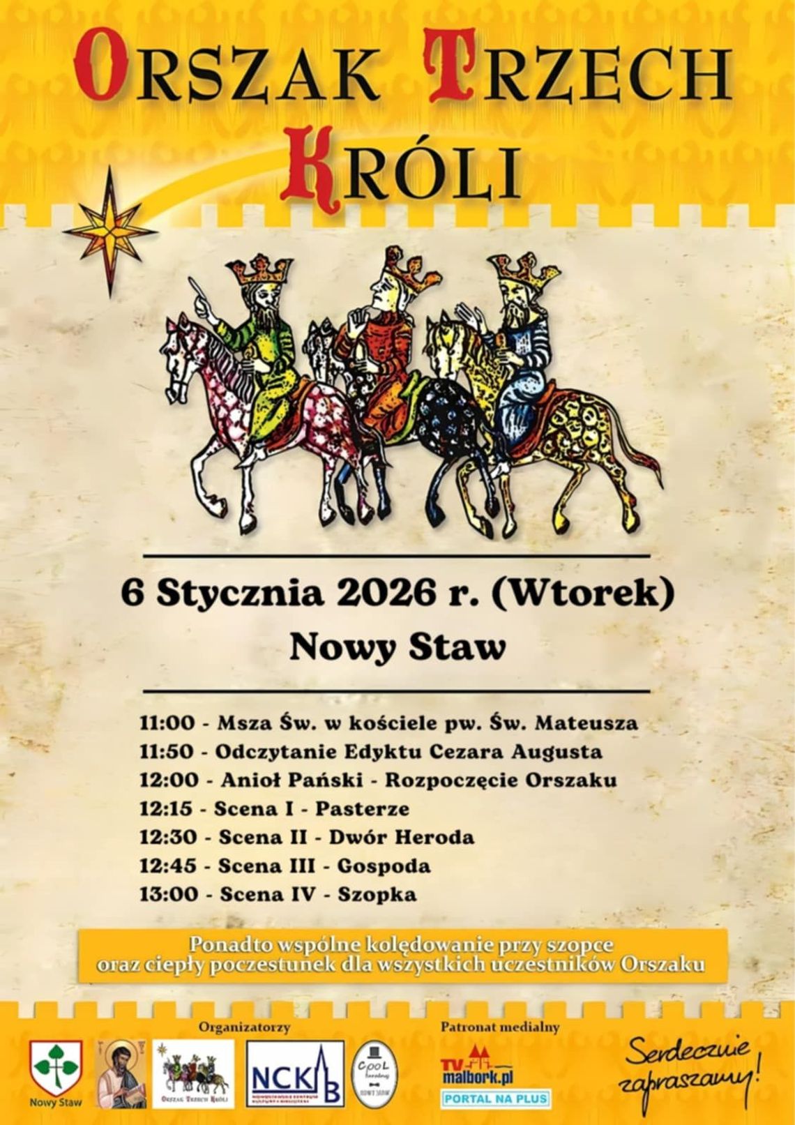 Orszak Trzech Króli w Nowym Stawie.