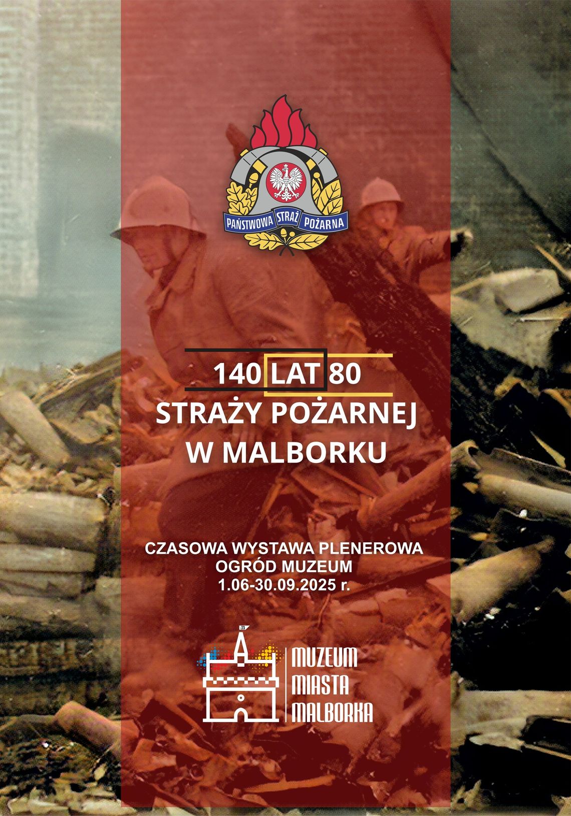 Otwarcie wystawy plenerowej „140 LAT 80. Straży Pożarnej w Malborku”.