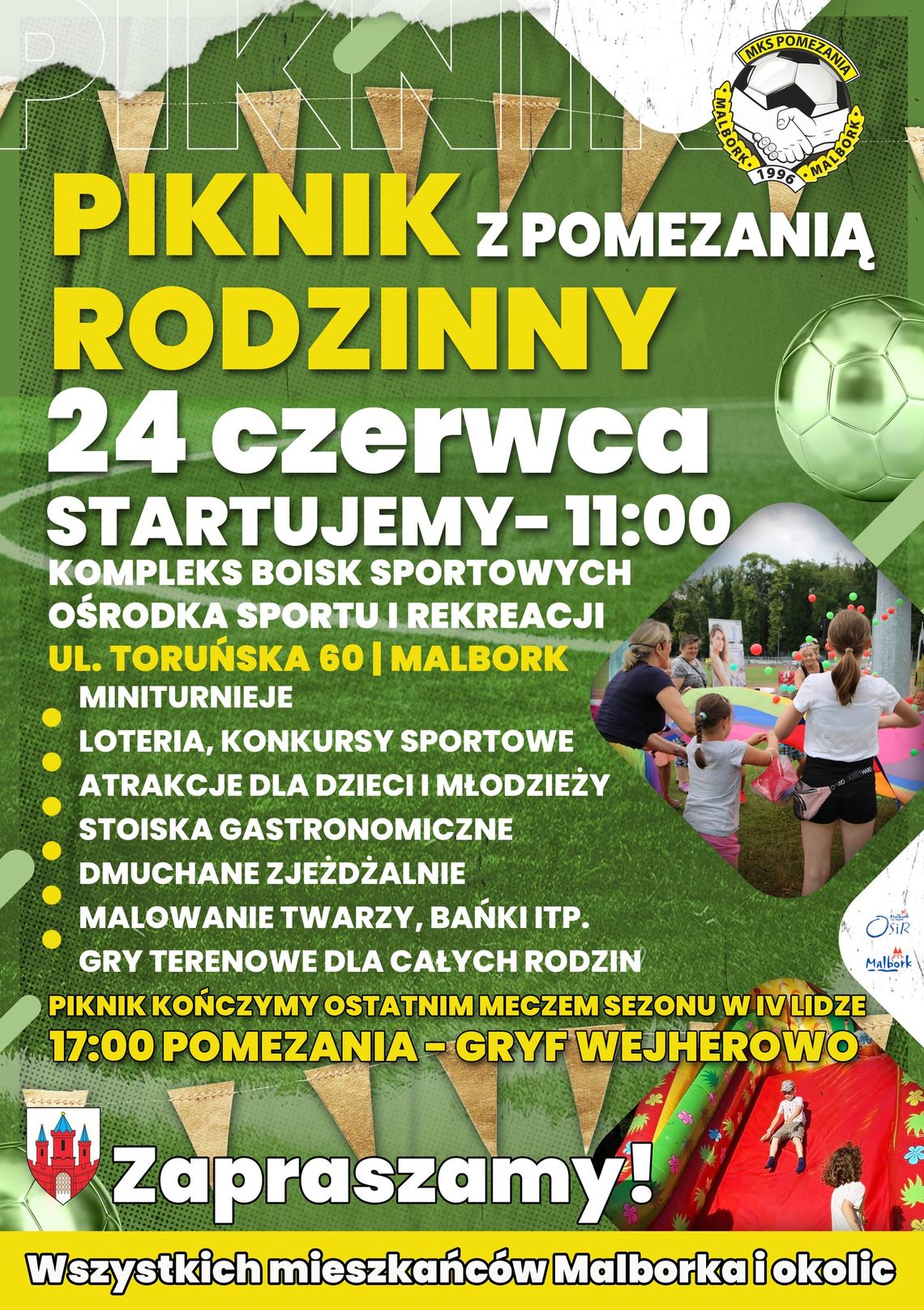 Piknik Rodzinny z Pomezanią Malbork.