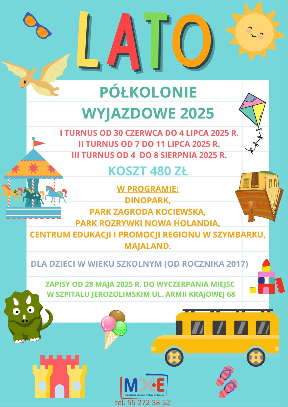 Półkolonie letnie 2025 z Malborskim Centrum Kultury i Edukacji.