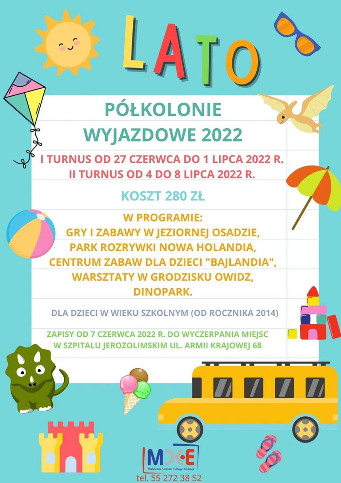 Półkolonie wyjazdowe dla młodych mieszkańców Malborka. MCKiE zaprasza do zapisów w czerwcu.