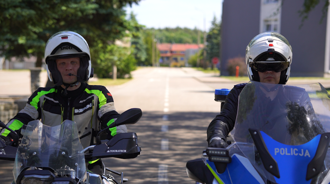 Pomorscy policjanci czuwają nad bezpieczeństwem motocyklistów