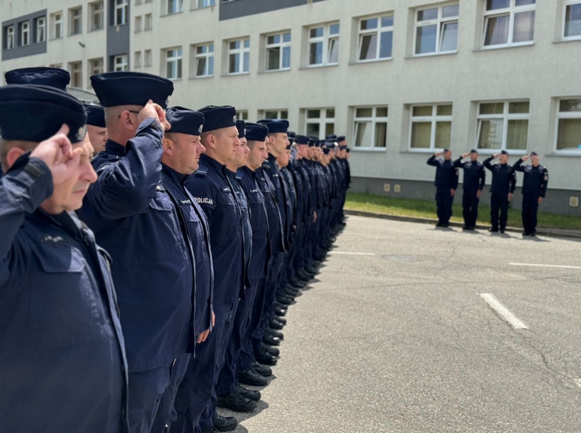 Pomorscy policjanci oddali hołd.