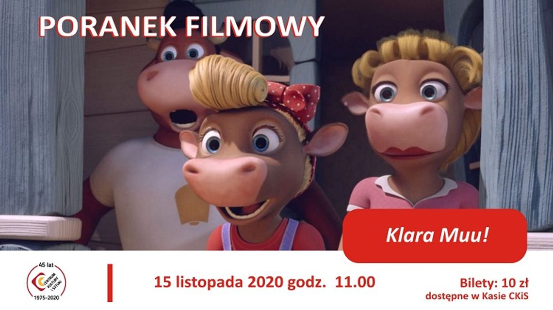 Poranki filmowe w Centrum Kultury i Sztuki w Tczewie