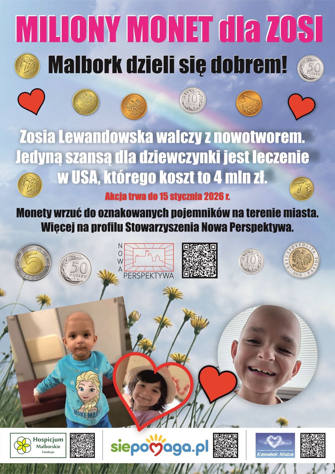 🎧Posłuchaj: Każdy grosz ma znaczenie. Dołącz do akcji „Miliony monet dla Zosi”!