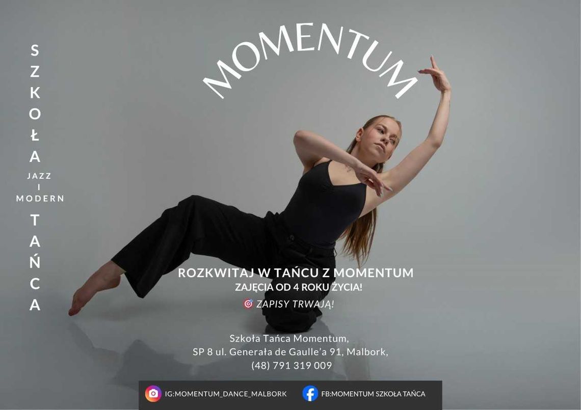 🎧Posłuchaj: Konkurs „Zatańcz z nami!” - Wygraj miesięczny kurs w Szkole Tańca Momentum!