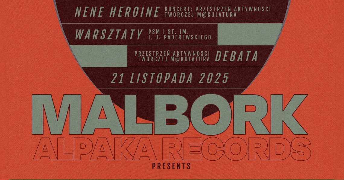 🎧Posłuchaj: Kultura wychodzi do ludzi! Alpaka Records Presents w Malborku. 🎧Posłuchaj: Kultura wychodzi do ludzi! Alpaka Records Presents w Malborku.