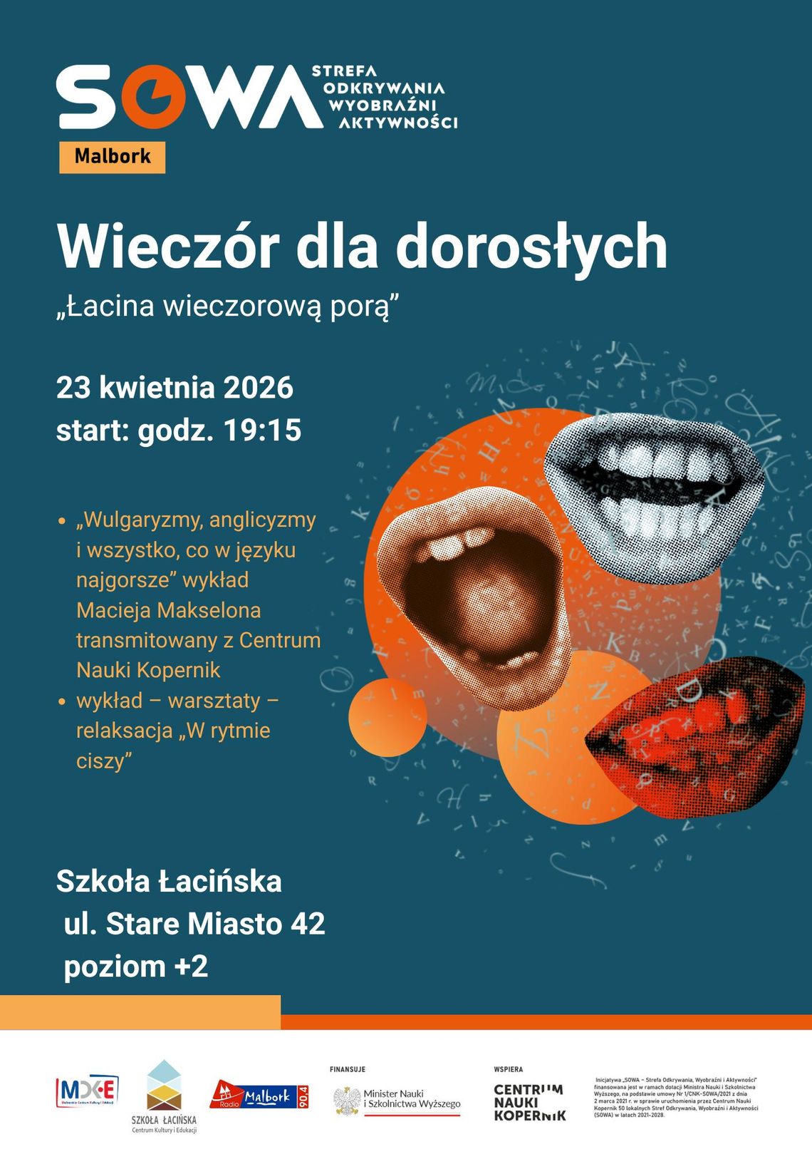 🎧Posłuchaj: Łacina wieczorową porą – kolejny niezwykły wieczór dla dorosłych w Malborku!